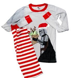 Hanna Anderson STAR WARS: The Mandalorian Long John PJ Set sz14 child christmas